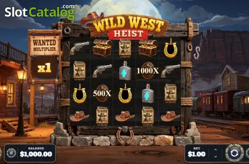 Скрин2. Wild West Heist слот