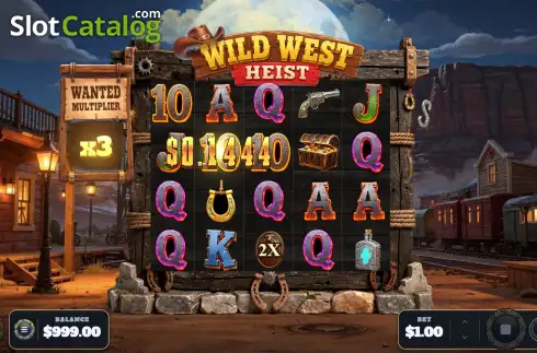 Скрин3. Wild West Heist слот