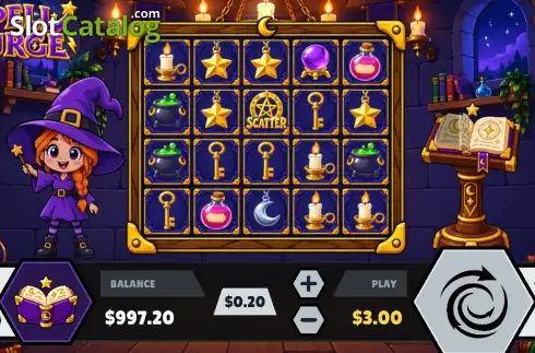 Скрин3. Spell Surge (Hammer Head Gaming) слот