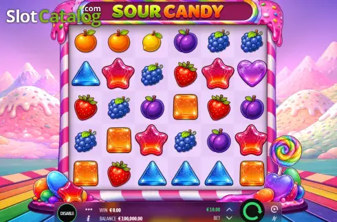Скрин2. Sour Candy (Happy Duck) слот