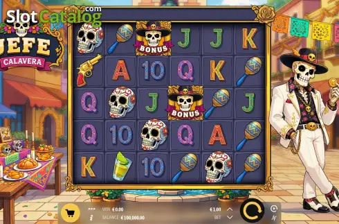 Скрин2. Jefe Calavera слот