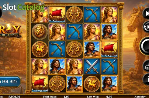 Скрин2. Troy Fall of Legends слот