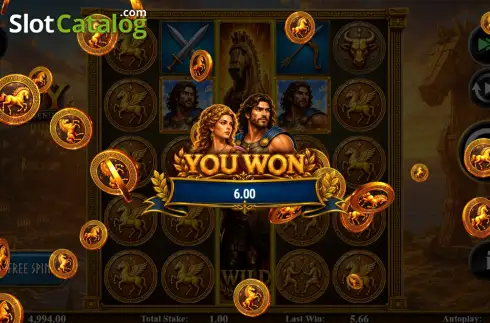 Скрин3. Troy Fall of Legends слот