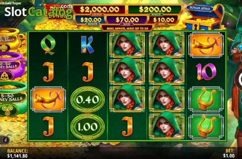 Скрин2. Magic Treasures Gold Rogue слот