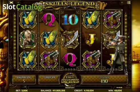 Скрин9. Skulls of Legend слот