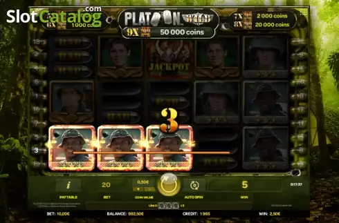 Скрин4. Platoon Wild слот