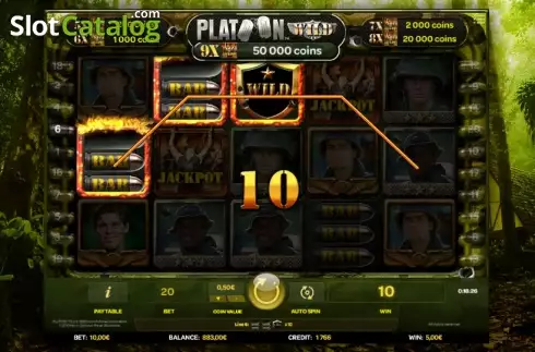 Скрин5. Platoon Wild слот