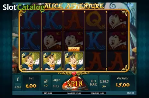 Скрин4. Alice Adventure слот