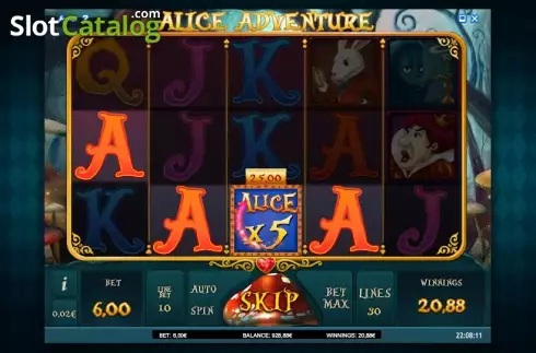 Скрин5. Alice Adventure слот