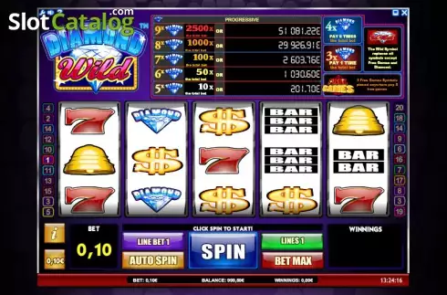 Скрин3. Diamond Wild слот