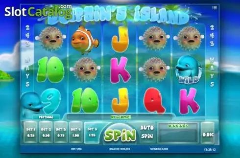 Скрин2. Dolphin's Island слот