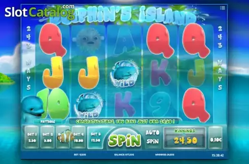 Скрин3. Dolphin's Island слот