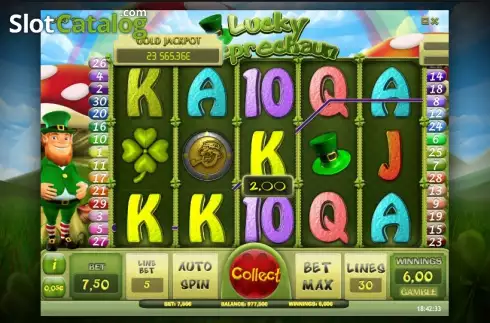 Скрин3. Lucky Leprechaun (iSoftBet) слот