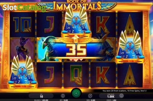 Скрин6. Book of Immortals слот