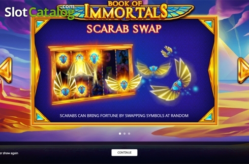 Скрин2. Book of Immortals слот