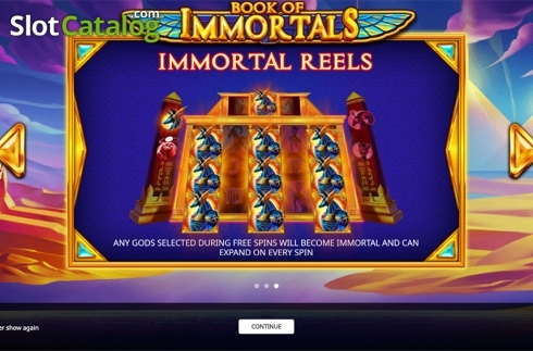Скрин4. Book of Immortals слот