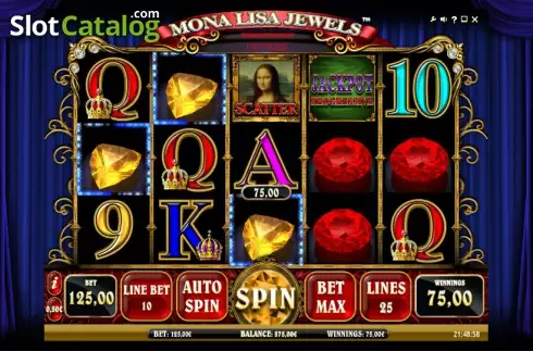 Скрин3. Mona Lisa Jewels слот