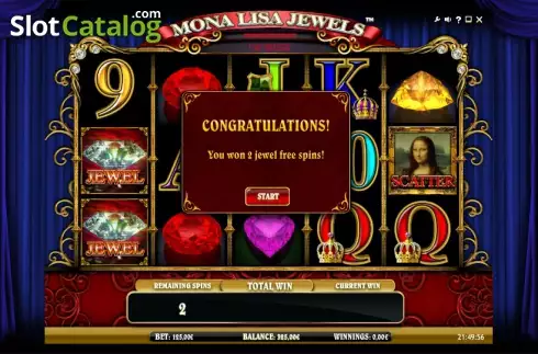 Скрин5. Mona Lisa Jewels слот