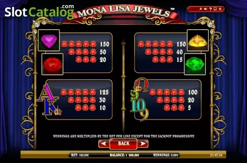 Скрин8. Mona Lisa Jewels слот