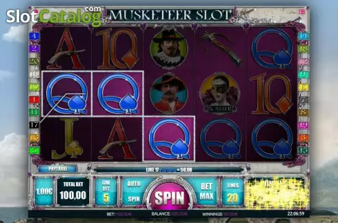 Скрин4. Musketeer Slot слот