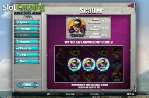 Скрин8. Musketeer Slot слот