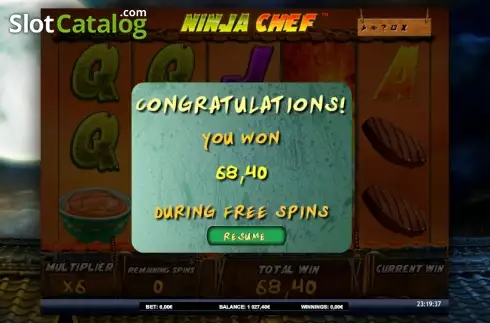 Скрин8. Ninja Chef слот
