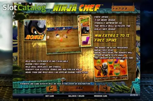 Скрин9. Ninja Chef слот