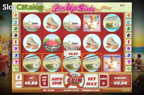 Скрин3. Pin Up Girls (iSoftBet) слот