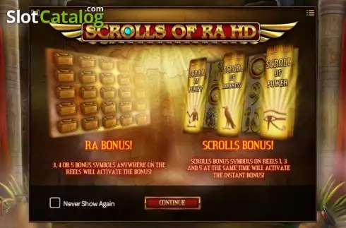 Скрин2. Scrolls of RA слот