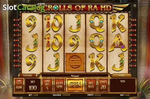 Скрин3. Scrolls of RA слот