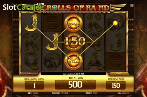Скрин4. Scrolls of RA слот