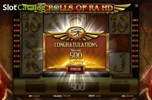 Скрин6. Scrolls of RA слот