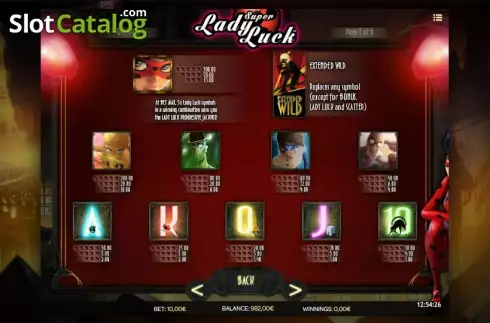 Скрин7. Super Lady Luck слот