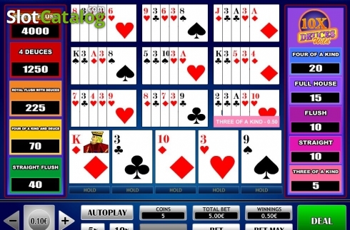 Скрин3. 10x Deuce Wild Poker слот