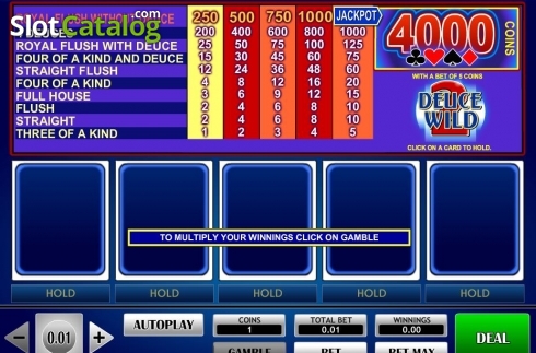 Скрин2. 2 Deuce Wild Poker слот