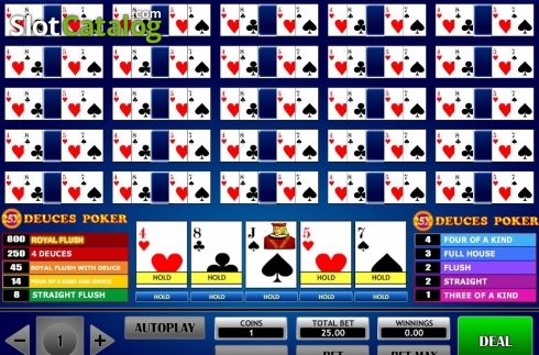 Скрин4. 25x Deuces Poker слот