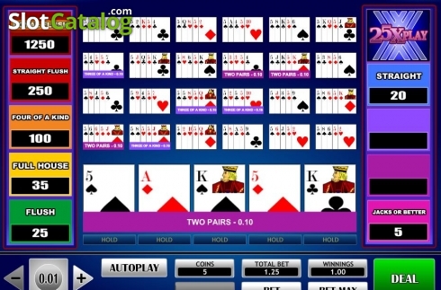 Скрин3. 25x Play Poker слот