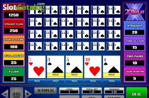Скрин4. 25x Play Poker слот