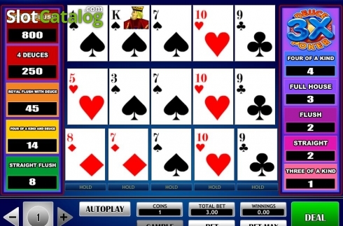 Скрин3. 3x Deuce Poker слот