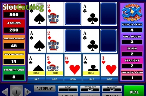 Скрин4. 3x Deuce Poker слот