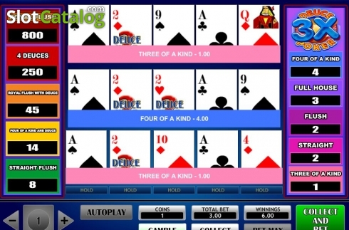 Скрин5. 3x Deuce Poker слот