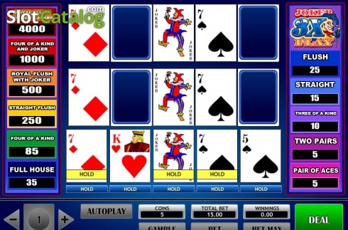 Скрин3. 3x Joker Play Poker слот