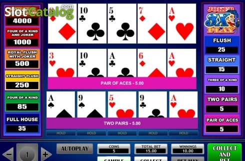 Скрин6. 3x Joker Play Poker слот
