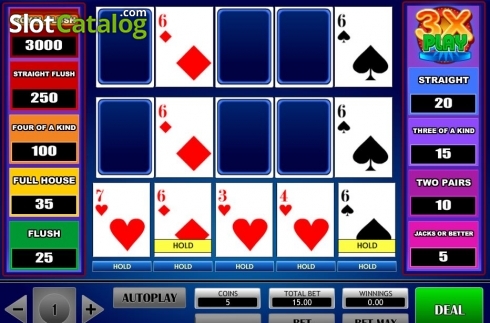 Скрин2. 3x Play Poker слот