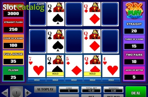 Скрин4. 3x Play Poker слот
