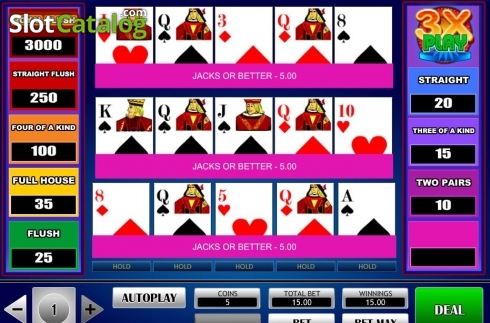 Скрин5. 3x Play Poker слот