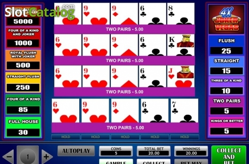 Скрин5. 4x Vegas Joker Poker слот