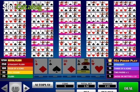 Скрин3. 50x Poker Play Poker слот