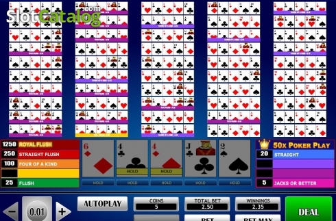 Скрин5. 50x Poker Play Poker слот