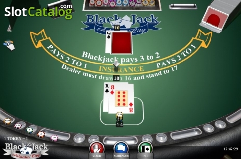 Скрин3. Blackjack Atlantic City (iSoftBet) слот